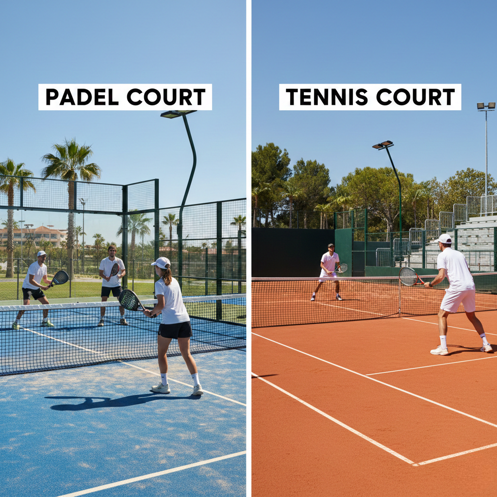 Padel Court vs Tennis Court: Dimensions, Design & Cost Comparison